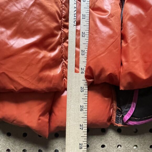 Escada Vest Womens Size Large/40 Orange Sport Goose Down Hooded Puffer EUC - Picture 10 of 10